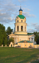 Fototapeta na wymiar Nikolai the Miracle Worker Church. Village Grebnevo, Moscow region, Russia