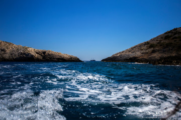 Landscape next to Bisevo island, Croatia
