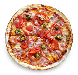 freshly baked pizza