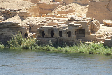 
Small temple at the Nile between Edfu and Kom Ombo