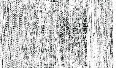 Worn down wallpaper pattern design. Broken plaster and grunge damask effect. Distressed overlay texture design. Vector illustration. Eps10.