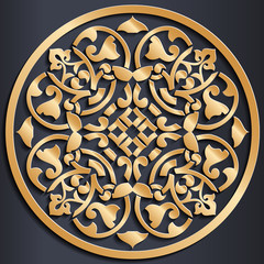Background with seamless pattern in islamic style