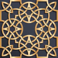 Background with seamless pattern in islamic style