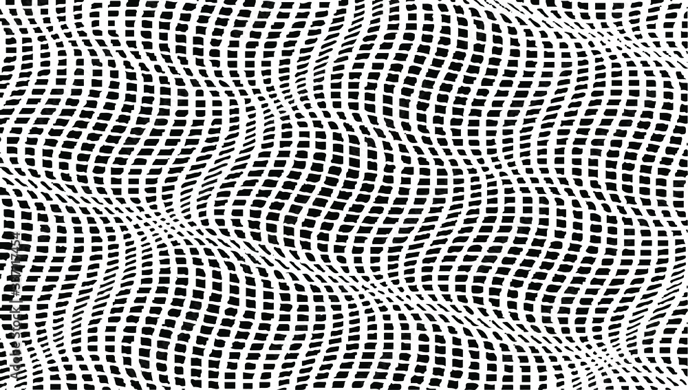 Aufkleber distressed fabric texture. vector texture of weaving fabric. grunge background. abstract halftone ve