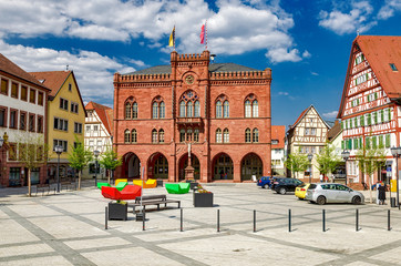 Altes Rathaus von Tauberbishofsheim in Baden-Württemberg