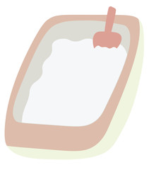 ネコのトイレのイラスト