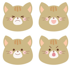 猫の表情セット