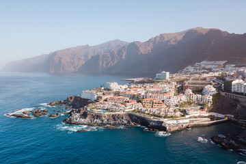 Fototapeta na wymiar Los Gigantes Tenerife Aerial View
