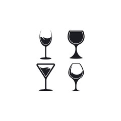 Glass wine icon