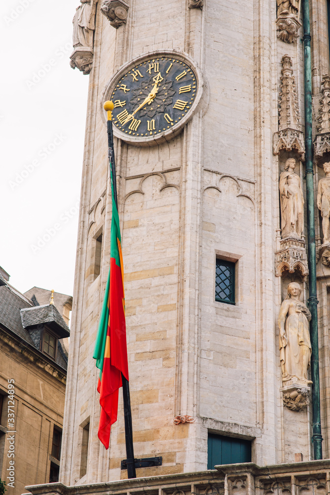 Wall mural On the Grand Place in Brussels, Belgium