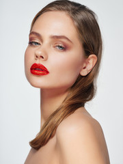 beautiful glamor and luxury woman Model studio isolated background