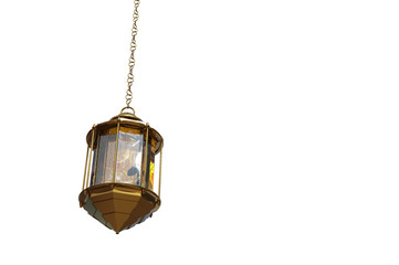 Golden Ramadan lantern element