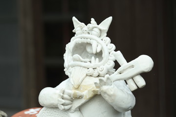 Shisa (Okinawan guardian lions-Shisa is usually placed on rooftop to protect against evil spirits) Okinawa Japan