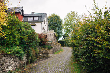 Obraz premium Monschau, Germany beautiful historic houses in a picturesque town