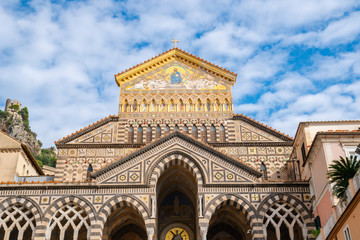 Fototapeta na wymiar Cathedral of St Andrea. Amalfi Coast, south-western Italy