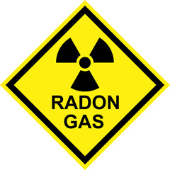 Yellow radiation hazard due to Radon Gas