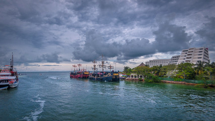 boats in the harbor