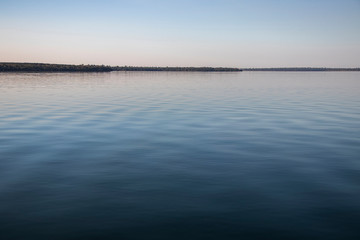 Parana River at Itaipu Dam hydroelectric between Brazil and Paraguay. Itaipu Binational. 
