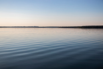 Parana River at Itaipu Dam hydroelectric between Brazil and Paraguay. Itaipu Binational. 