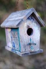 wooden bird house