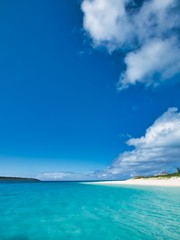 Beautiful seascape of miyako island Okinawa Japan