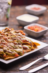 Totopos con carne al pastor