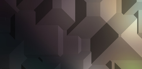 Polygonal background. Colorful wallpaper with geometric design. Digital 3d illustration.