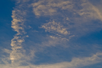 blue sky with clouds background, summer time, beautiful sky
