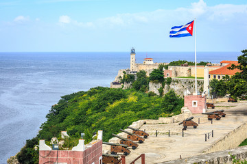 Havana Cuba faro del castillo del morro, lighthouse castle  