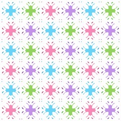 Beautiful of Colorful Flowers, Reapeated, Abstract, Illustrator Floral Pattern Wallpaper. Image for Printing on Paper, Wallpaper or Background, Covers, Fabrics