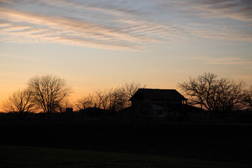 Countryside Views at Sunset