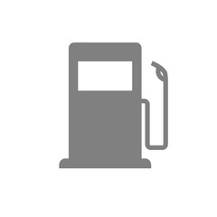 gas pump vector icon isolated on white background. icon illustration flat EPS.