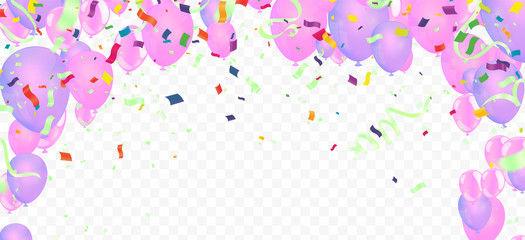 Colorful birthday background with place for text