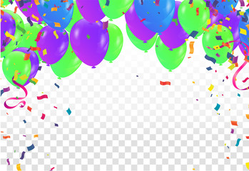 Colorful birthday background with place for text