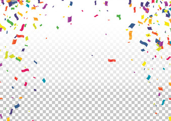balloons colorful confetti Celebration carnival ribbons. luxury greeting rich card.
