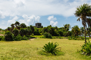 Mayan ruins in the Tulum National Park (Yucatan, Mexico).