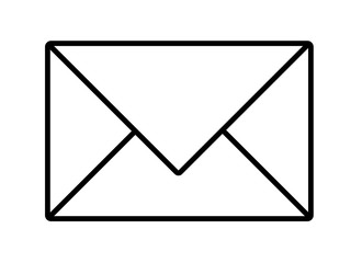 Mail icon. Vector technology communication for internet in current.