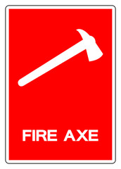 Fire AXE Symbol Sign, Vector Illustration, Isolate On White Background Label. EPS10