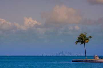 Clouds Build Over Miami Skyline