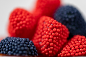 Detail on sprinkle of gummy candy