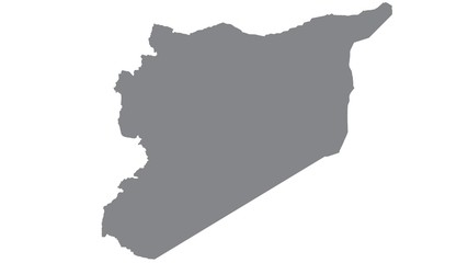 Syria map with gray tone on  white background,illustration,textured , Symbols of Syria
