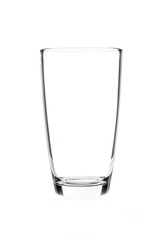 Empty glass isolated on white