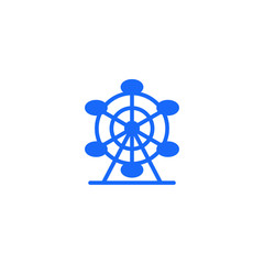 Ferris wheel icon template 