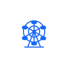 Ferris wheel icon template 