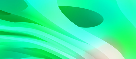 Abstract background with colorful gradient. Vibrant graphic wallpaper with stripes design. Fluid 2D illustration of modern movement.