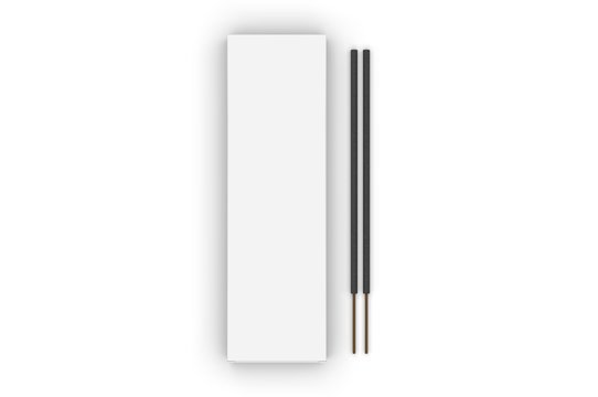 Blank Packaging Incense Stick Paper Box For Branding, 3d render illustration.