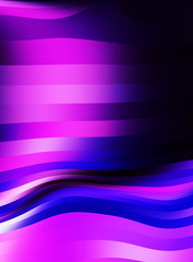 Fluid abstract background with colorful gradient. 2D illustration of modern movement.