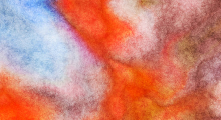 Watercolor painted background. Abstract Illustration wallpaper. Brush stroked painting. 2D Illustration.