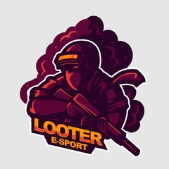 survivor logo e-sport gaming mascot logo template