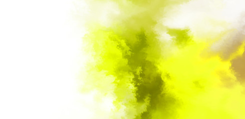 Fototapeta premium Abstract colorful watercolor on white background. Digital art painting.